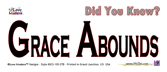 Bumper Sticker Grace Abounds