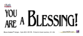 Bumper Sticker YOU ARE a Blessing!