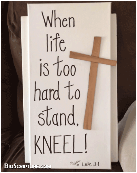Big Scripture on 12"x24" Canvas