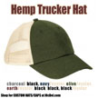 Custom-printed Hat - Hemp Washed Soft Mesh Trucker