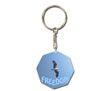 Key Chain - 1" drop - Octagon w/black edge