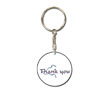 Key Chain - 1" drop - Round w/black edge